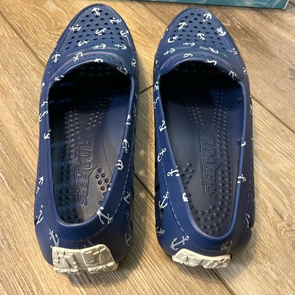 Floafers Posh Driver loafers in the Navy Anchor pattern - Picture 6 of 9